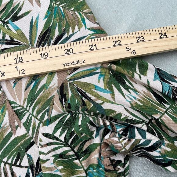 J.Jill wearables size L tropical leaf print tunic top. - Picture 7 of 10